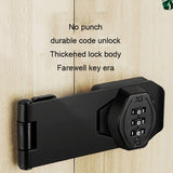 Screw Installation Cabinet Door Combination Lock Anti-Theft Drawer Lock, Three Hole 4 inch Black, Three Hole 4 inch Silver, Two Hole 3 inch Black, Two Hole 3 inch Silver