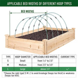 Garden Arch Greenhouse Hoops Rustproof Steel Tunnel Hoop Frame Plant Support, S 3 Rods 8 Arches, S 3 Rods 16 Arches, M 4 Rods 6 Arches, M  4 Rods 12 Arches, L  5 Rods 5 Arches, L  5  Rods 10 Arches