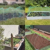 Garden Arch Greenhouse Hoops Rustproof Steel Tunnel Hoop Frame Plant Support, S 3 Rods 8 Arches, S 3 Rods 16 Arches, M 4 Rods 6 Arches, M  4 Rods 12 Arches, L  5 Rods 5 Arches, L  5  Rods 10 Arches