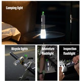 XHP50  Lamp Bead Super Bright LED Flashlight Telescopic Zoom Waterproof Torch With Lampshade