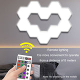 Remote Control Honeycomb Light LED Color Changing Colorful Wall Decoration Light, Triangular 3pack, Pentagon 3pack, Hexagonal 3pack, Octagonal 3pack