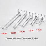 Stainless Steel Color Dual Line Meged Hook, 10cm, 15cm, 20cm, 25cm, 30cm