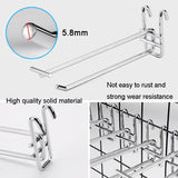 Stainless Steel Color Dual Line Meged Hook, 10cm, 15cm, 20cm, 25cm, 30cm