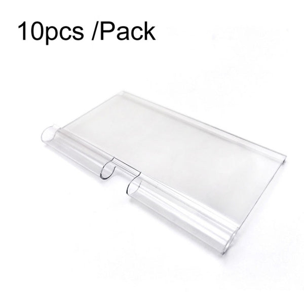 Supermarket Double Line Price Tag Display, 10pcs /Pack 42 x 60mm, 10pcs /Pack 42 x 80mm, 10pcs /Pack 42 x 100mm