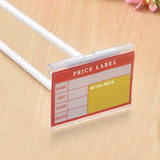 Supermarket Double Line Price Tag Display, 10pcs /Pack 42 x 60mm, 10pcs /Pack 42 x 80mm, 10pcs /Pack 42 x 100mm