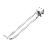 Square Tube Dual Line Hook Supermarket Hook, 10cm, 15cm, 20cm, 25cm, 30cm