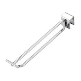 Square Tube Dual Line Hook Supermarket Hook, 10cm, 15cm, 20cm, 25cm, 30cm