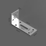 Thickened Angle Code Right Angle Hanging Cabinet Partition, Small Silver, Medium Silver, Large Silver, Small Black, Medium Black, Large Black, Small White, Medium White, Large White