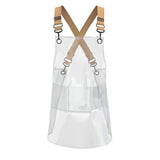 Transparent TPU Apron Solid Color Webbing Adjustable Work Apron, 30 Silk Short 60cm, 30 Silk Long 80cm, 50 Silk Short 60cm, 50 Silk Long 80cm