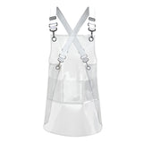 Transparent TPU Apron Solid Color Webbing Adjustable Work Apron, 30 Silk Short 60cm, 30 Silk Long 80cm, 50 Silk Short 60cm, 50 Silk Long 80cm