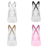 Transparent TPU Apron Solid Color Webbing Adjustable Work Apron, 30 Silk Short 60cm, 30 Silk Long 80cm, 50 Silk Short 60cm, 50 Silk Long 80cm