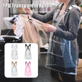 Transparent TPU Apron Solid Color Webbing Adjustable Work Apron, 30 Silk Short 60cm, 30 Silk Long 80cm, 50 Silk Short 60cm, 50 Silk Long 80cm