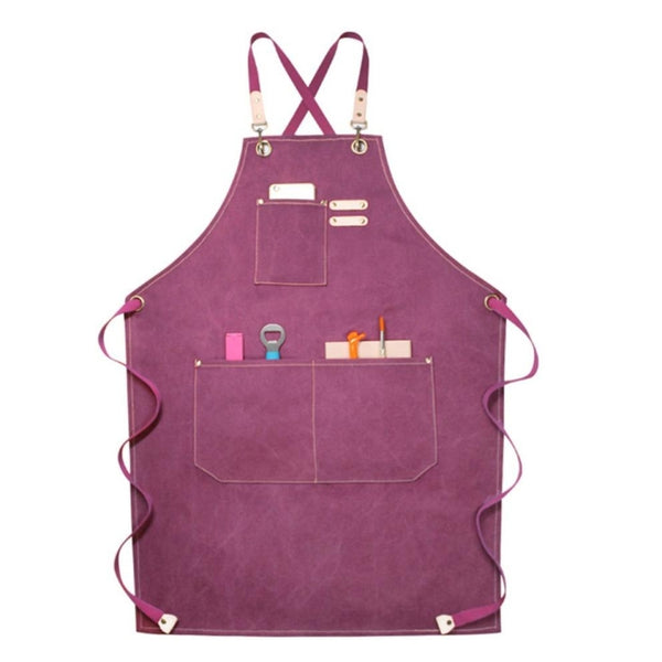 Floral Milk Tea Baking Workwear Apron