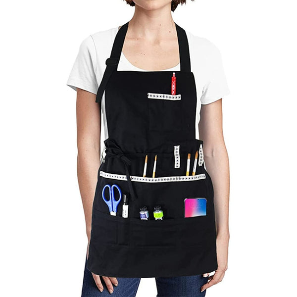 Oil Painting Art Paint Work Clothes Apron, Polyester, Cotton