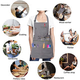 Oil Painting Art Paint Work Clothes Apron, Polyester, Cotton