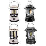 Waterproof Outdoor Tent Retro Atmosphere Horse Lamp, Black, White, Solar Energy Black, Solar Energy White