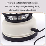 Waterproof Outdoor Tent Retro Atmosphere Horse Lamp, Black, White, Solar Energy Black, Solar Energy White