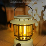 Waterproof Outdoor Tent Retro Atmosphere Horse Lamp, Black, White, Solar Energy Black, Solar Energy White