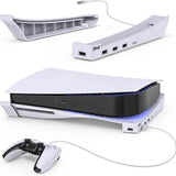 For PS5 IPEGA Horizontal Stand with 4-Port USB Hub Base Holder, iPega PG-P5032