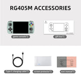 ANBERNIC RG405M Handheld Game Console 4 Inch IPS Touch Screen Aluminum Alloy Android 12 System, 128G+128G 3100+Games, 128G+256G 4000+Games