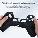 For PS5 Gamepad Silicone Case Non-slip Texture Thickened Protective Cover, White, Red, Blue, Black