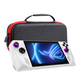 For ASUS ROG Ally Game Console Portable PU Waterproof Storage Box, Storage Box (Red)