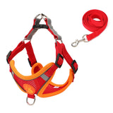 Pet Dog Harness Reflective Anti-break-off Vest-style Leash, Mesh Classic Red, Mesh Coffee, Mesh Black, Mesh Orange, Mesh Cyan