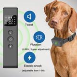 Smart Waterproof Electric Shock Dog Trainer Rechargeable Remote Bark Stopper