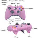 For XBOX 360 Console And PC USB Dual Vibration Wired Gamepad