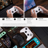 8BitDo For Switch / PC USB Wired Gamepad, White, Black