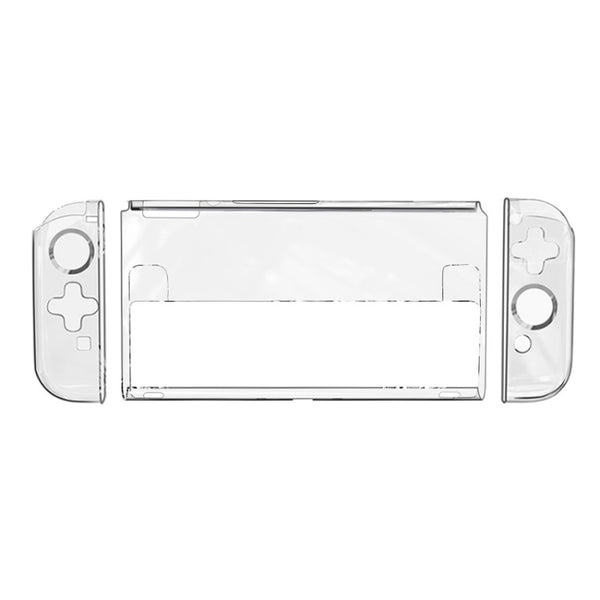 HAIFVA HF-207 For Switch OLED Split Crystal Shell TPU+PC Transparent Protective Case