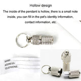 Pet ID Tag Pendant Dogs Cats Anti Loss Hanging, Small, Large