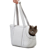 Pet Handbag Autumn And Winter Shoulder Cat Outing Bag, Light Pink, Light Gray, Black, Large Light Gray, Large Beige Camel, Large Navy Blue