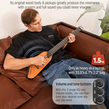 DONNER Smart Headless Silent Guitar Travel Portable Detachable Acoustic Guitar, Maple, Maple Model Black, Mahogany, Mahogany Sunrise Color