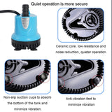 Anti-Dry Burning Bottom Suction Pump Fish Tank Suction Feces Wigwam Bonsai Submersible Pumps, JN-311 12W