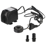 Waterproof LED Light Small Water Pump Fish Tank Fountain Filtration Circulation Submersible Pump EU Plug, JN-500 10W, JN-388 16W