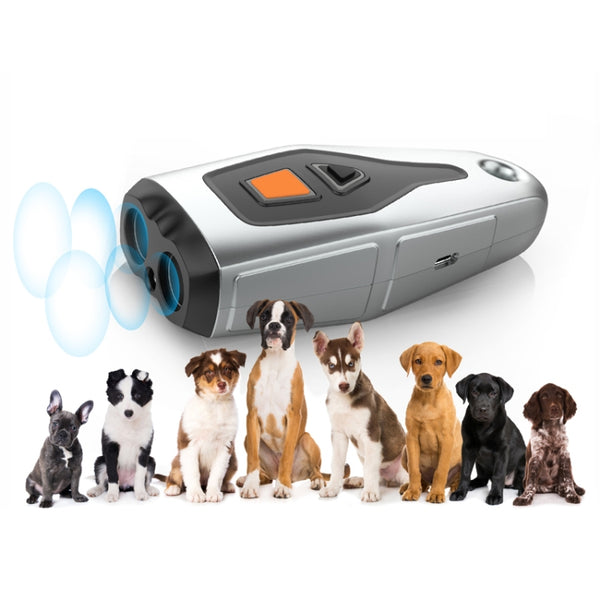 Dual Probe Dual Drive Ultrasonic Stop Barker Pet Trainer, PU33