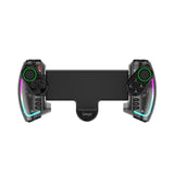 IPEGA Mechanical Gamepad Tablet Cell Phone Stretch Wireless Bluetooth Grip For N-S / P3 / PC / Switch / Android / IOS, Black, With Colorful Light