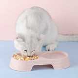 Pet Double Bowl Non-Slip Anti-Tip Drinking Feeder Cats Dog Supplies