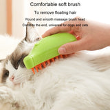 Banana Shape Pet Spray Massage Comb Electrical Cleaning Brush Hair Removal Comb For Dogs And Cats, Banana Green, Banana Yellow