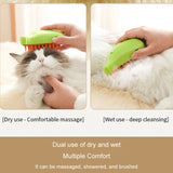 Banana Shape Pet Spray Massage Comb Electrical Cleaning Brush Hair Removal Comb For Dogs And Cats, Banana Green, Banana Yellow