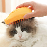 Banana Shape Pet Spray Massage Comb Electrical Cleaning Brush Hair Removal Comb For Dogs And Cats, Banana Green, Banana Yellow