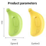 Banana Shape Pet Spray Massage Comb Electrical Cleaning Brush Hair Removal Comb For Dogs And Cats, Banana Green, Banana Yellow