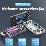 ANBERNIC RG35XX H Handheld Game Console 3.5 Inch IPS Screen Linux System, 64GB, 64GB+128GB