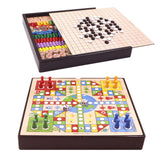 Wooden Multifunctional Parent-Child Interactive Children Educational Chessboard Toy Set, 2 in 1 A Model, 2 in 1 B Model, 2 in 1 C Model, 3 in 1 A Model, 3 in 1 B Model, 3 in 1 D Model, 3 in 1 E Model, 3 in 1 F Model, 4 in 1 C Model, 4 in 1 D Model