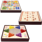 Wooden Multifunctional Parent-Child Interactive Children Educational Chessboard Toy Set, 2 in 1 A Model, 2 in 1 B Model, 2 in 1 C Model, 3 in 1 A Model, 3 in 1 B Model, 3 in 1 D Model, 3 in 1 E Model, 3 in 1 F Model, 4 in 1 C Model, 4 in 1 D Model