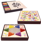 Wooden Multifunctional Parent-Child Interactive Children Educational Chessboard Toy Set, 2 in 1 A Model, 2 in 1 B Model, 2 in 1 C Model, 3 in 1 A Model, 3 in 1 B Model, 3 in 1 D Model, 3 in 1 E Model, 3 in 1 F Model, 4 in 1 C Model, 4 in 1 D Model