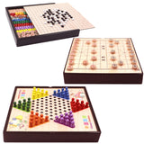 Wooden Multifunctional Parent-Child Interactive Children Educational Chessboard Toy Set, 2 in 1 A Model, 2 in 1 B Model, 2 in 1 C Model, 3 in 1 A Model, 3 in 1 B Model, 3 in 1 D Model, 3 in 1 E Model, 3 in 1 F Model, 4 in 1 C Model, 4 in 1 D Model