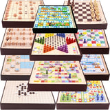 Wooden Multifunctional Parent-Child Interactive Children Educational Chessboard Toy Set, 2 in 1 A Model, 2 in 1 B Model, 2 in 1 C Model, 3 in 1 A Model, 3 in 1 B Model, 3 in 1 D Model, 3 in 1 E Model, 3 in 1 F Model, 4 in 1 C Model, 4 in 1 D Model