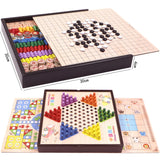 Wooden Multifunctional Parent-Child Interactive Children Educational Chessboard Toy Set, 2 in 1 A Model, 2 in 1 B Model, 2 in 1 C Model, 3 in 1 A Model, 3 in 1 B Model, 3 in 1 D Model, 3 in 1 E Model, 3 in 1 F Model, 4 in 1 C Model, 4 in 1 D Model